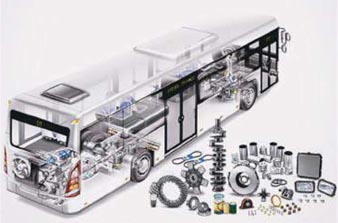 Piezas de autobús y accesorios fabricante