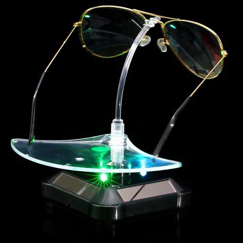 Marco de gafas de escaparate solar LED OM + SG-005
